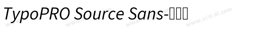 TypoPRO Source Sans字体转换